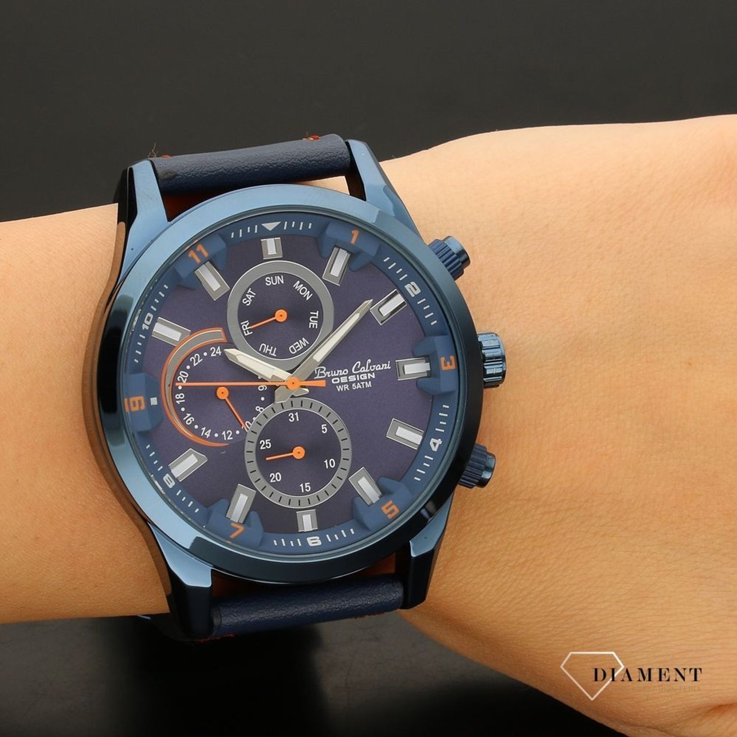 Zegarek męski Bruno Calvani BC992 pasek blue (1).jpg